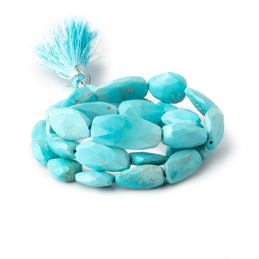 11x9-21x10mm Sleeping Beauty Turquoise Faceted Nuggets 16 inch 29 pieces (ONLINE ORDER ONLY)