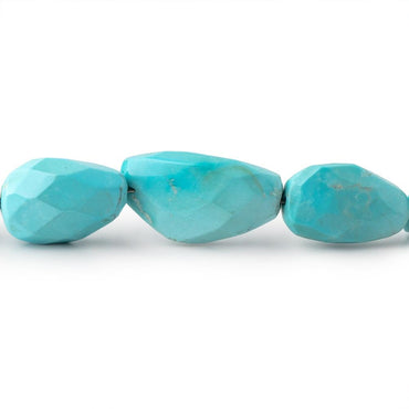 11x9-21x10mm Sleeping Beauty Turquoise Faceted Nuggets 16 inch 29 pieces (ONLINE ORDER ONLY)