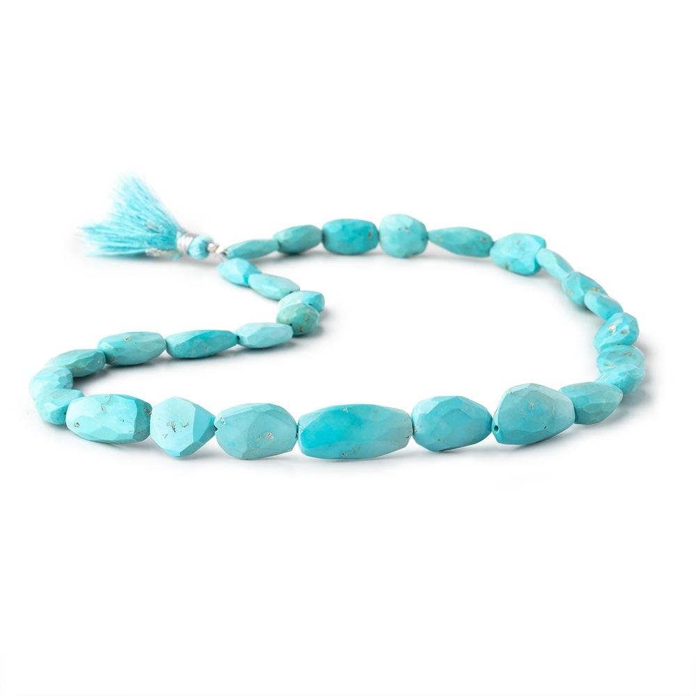 11x9-21x10mm Sleeping Beauty Turquoise Faceted Nuggets 16 inch 29 pieces (ONLINE ORDER ONLY)
