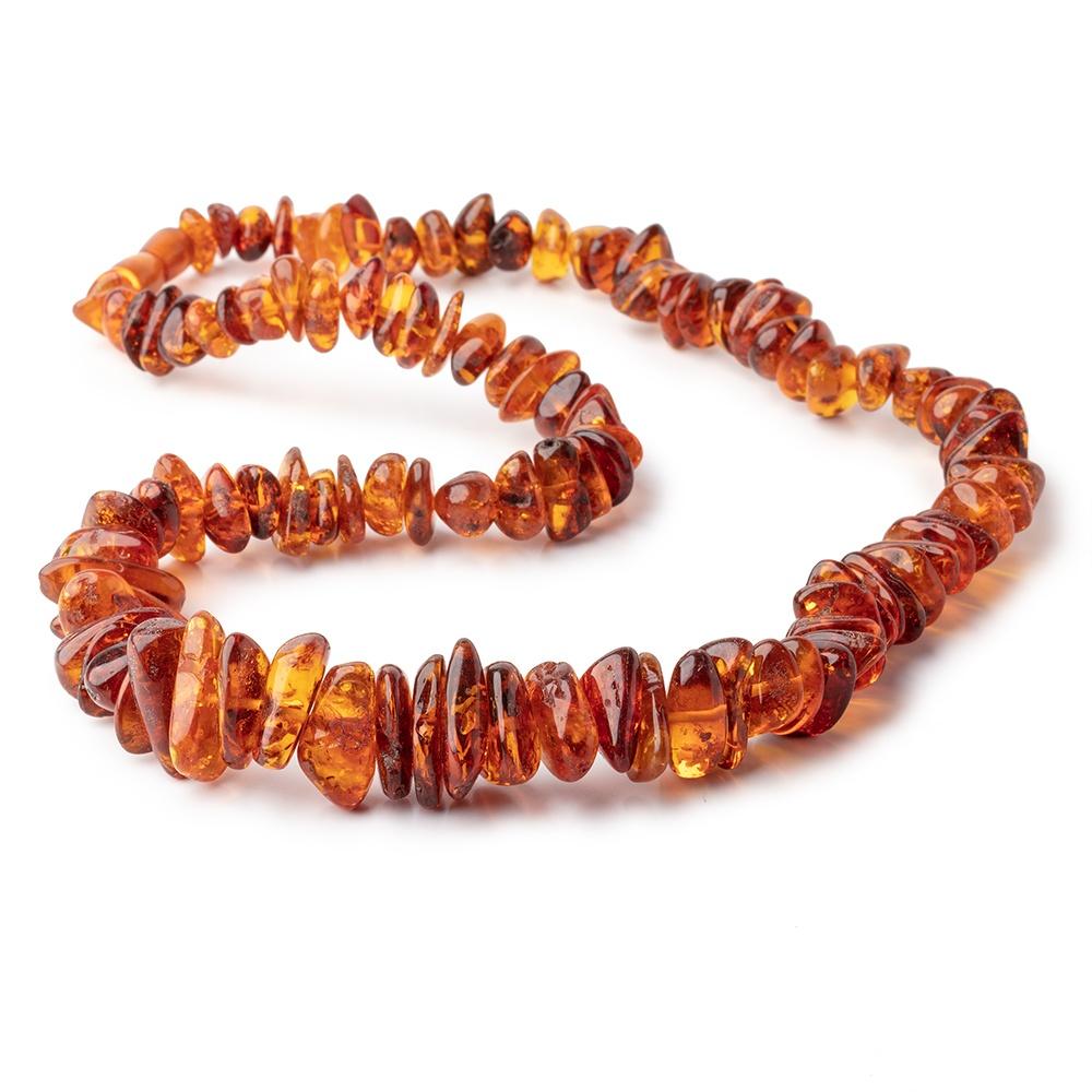 11x9-23x12mm Baltic Amber Plain Nugget Beads 24 inch 115 pieces (ONLINE ORDER ONLY)