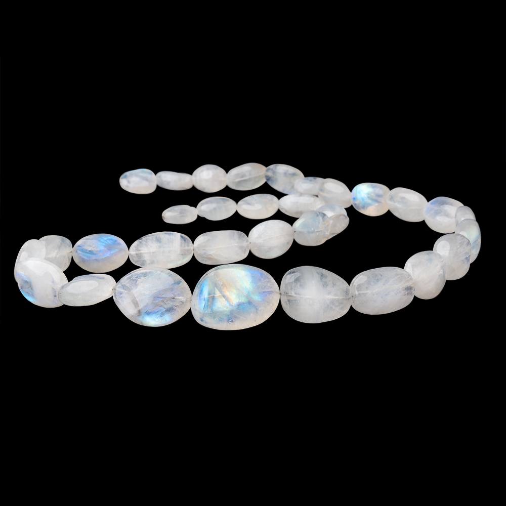 Rainbow Moonstone Carved Plain Nuggets 20 inches 31 Beads AAA (ONLINE ORDER ONLY)