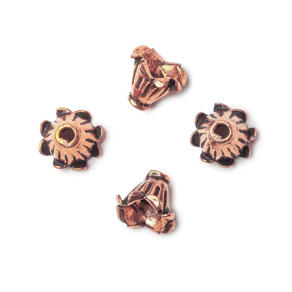 11x9mm Leaf Copper Cone Set of 4 (ONLINE ORDER ONLY)