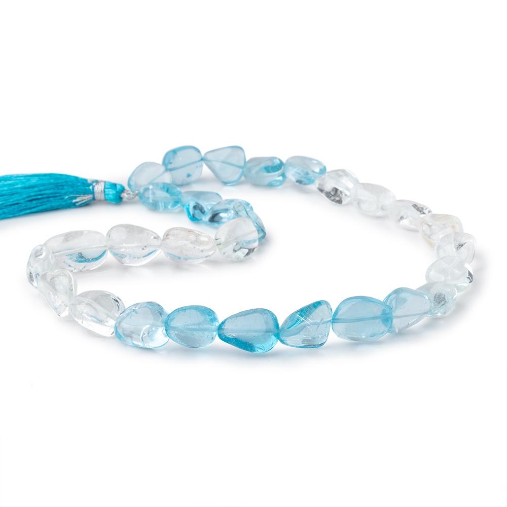 11x9x9-18x11x7mm Natural & Swiss Blue Topaz Plain Nugget Beads 16 inch 29 pcs (ONLINE ORDER ONLY)