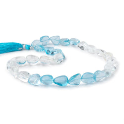 11x9x9-18x11x7mm Natural & Swiss Blue Topaz Plain Nugget Beads 16 inch 29 pcs (ONLINE ORDER ONLY)