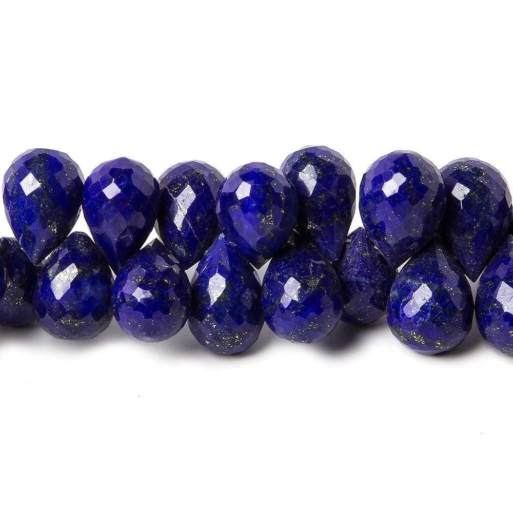 12-13mm Lapis Lazuli Faceted Tear Drop Briolette 8 inch 59 pieces (ONLINE ORDER ONLY)
