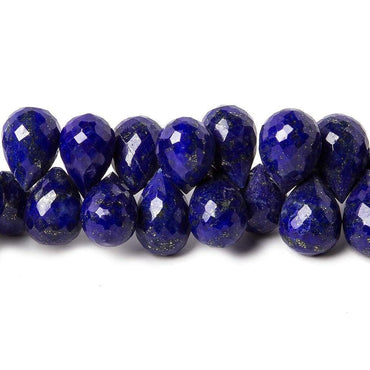 12-13mm Lapis Lazuli Faceted Tear Drop Briolette 8 inch 59 pieces (ONLINE ORDER ONLY)