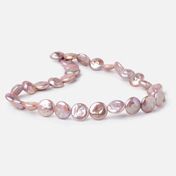 12-13mm Lilac Coin Freshwater Pearls 15.5 inch 29 Beads (ONLINE ORDER ONLY)