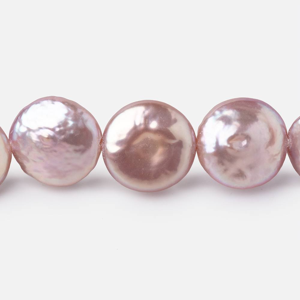 12-13mm Lilac Coin Freshwater Pearls 15.5 inch 29 Beads (ONLINE ORDER ONLY)