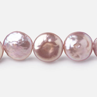 12-13mm Lilac Coin Freshwater Pearls 15.5 inch 29 Beads (ONLINE ORDER ONLY)
