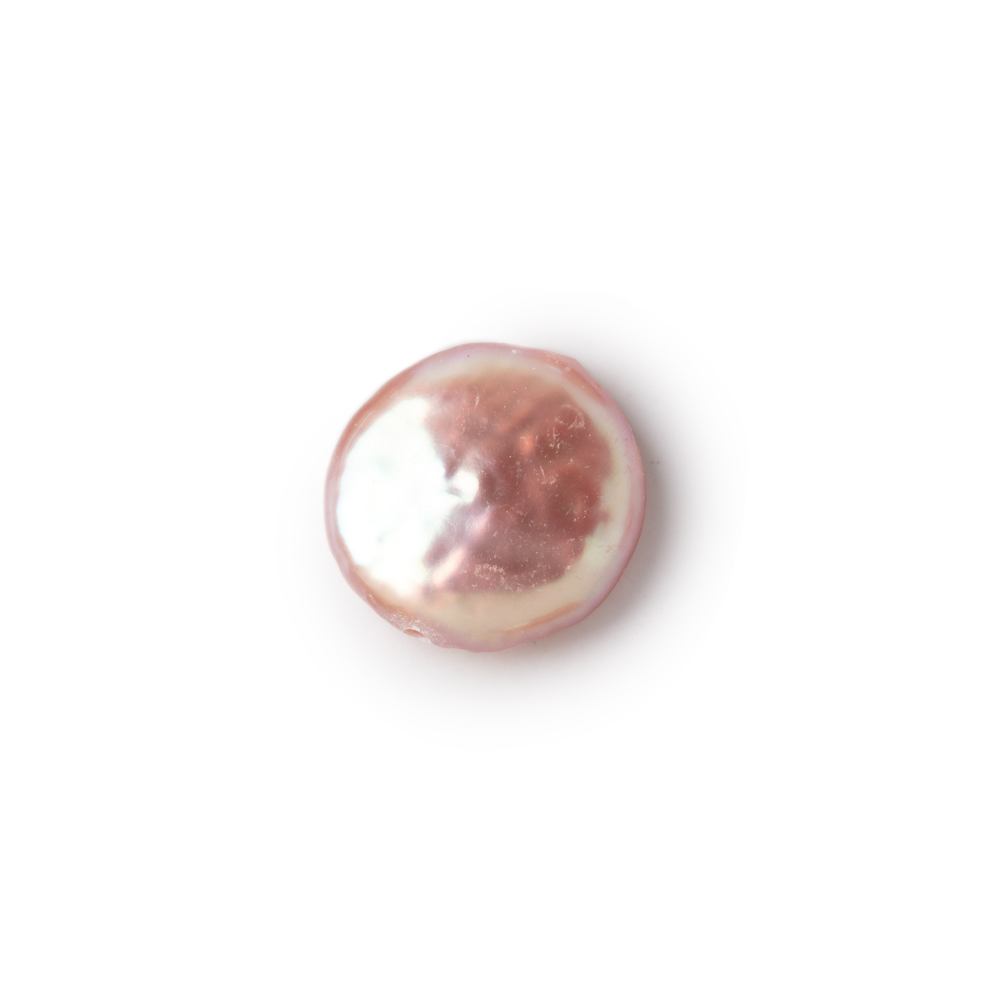 12-13mm Rose Peach Coin Freshwater Pearl Focal 1 piece (ONLINE ORDER ONLY)