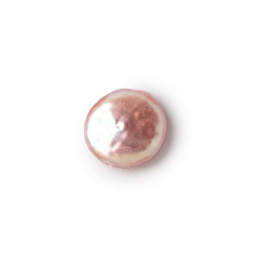 12-13mm Rose Peach Coin Freshwater Pearl Focal 1 piece (ONLINE ORDER ONLY)