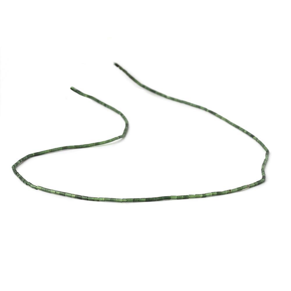 1.2-1.4mm Jade Hand Cut Tube Beads 15 inch 184 pieces (ONLINE ORDER ONLY)