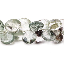 12-14mm Moss Quartz Faceted Heart Beads 8 inch 42 pieces (ONLINE ORDER ONLY)