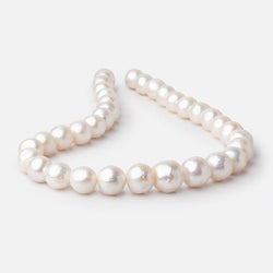 12-14mm Off White Round Freshwater Pearls 16 inch 34 pieces (ONLINE ORDER ONLY)