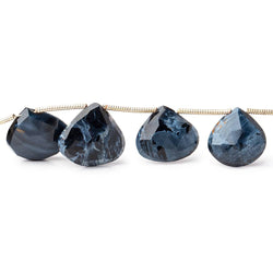 12-14mm Pietersite Faceted Heart Beads 8 inch 13 pieces (ONLINE ORDER ONLY)