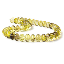 12-15mm BiColor Quartz Faceted Rondelle Beads 16.5 inch 43 pieces (ONLINE ORDER ONLY)