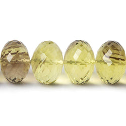 12-15mm BiColor Quartz Faceted Rondelle Beads 16.5 inch 43 pieces (ONLINE ORDER ONLY)