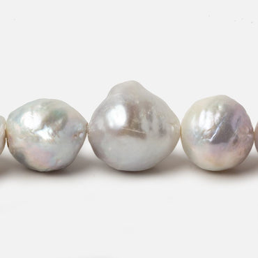 12-15mm Off White Baroque Large Hole Pearls 8 inch 13 pieces (ONLINE ORDER ONLY)