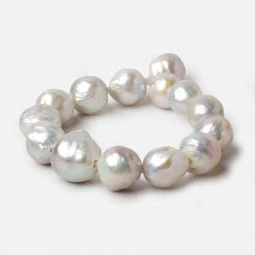 12-15mm Off White Baroque Large Hole Pearls 8 inch 13 pieces (ONLINE ORDER ONLY)