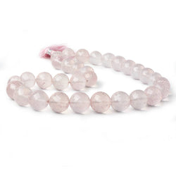 12-15mm Rose Quartz Faceted Round Beads 16 inch 31 pieces AAA (ONLINE ORDER ONLY)