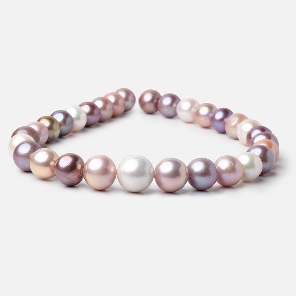12-16mm Multi Color Baroque Freshwater Pearls 16 inch 30 pieces AA (ONLINE ORDER ONLY)