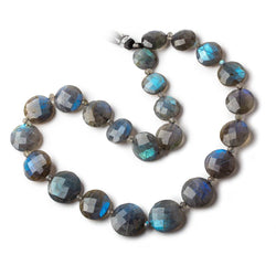 12-17mm Labradorite Faceted Coin Beads 16 inch 23 pieces A (ONLINE ORDER ONLY)
