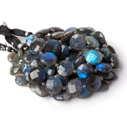 12-17mm Labradorite Faceted Coin Beads 16 inch 23 pieces A (ONLINE ORDER ONLY)