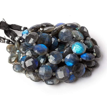12-17mm Labradorite Faceted Coin Beads 16 inch 23 pieces A (ONLINE ORDER ONLY)