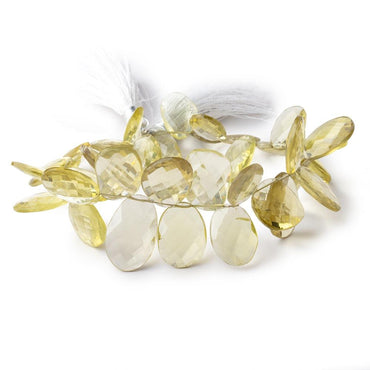 12-20mm Lemon Quartz Faceted Freeform Beads 8 inch 37 pieces (ONLINE ORDER ONLY)
