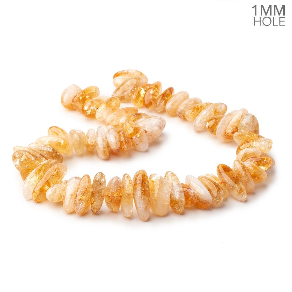 12-22mm Bi-Color Citrine Plain Nugget Beads 16 inch 51 pieces (ONLINE ORDER ONLY)