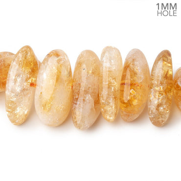 12-22mm Bi-Color Citrine Plain Nugget Beads 16 inch 51 pieces (ONLINE ORDER ONLY)
