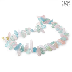 12-26mm Multi Color Beryl Top Drill Plain Nuggets 16 inch 54 Beads AA 1mm hole (ONLINE ORDER ONLY)