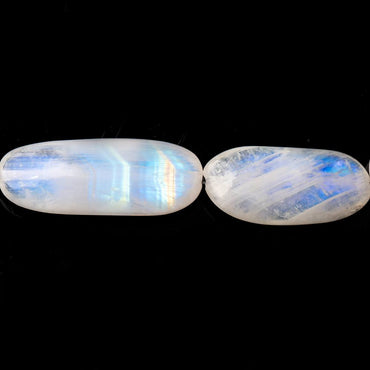 12-29mm Rainbow Moonstone Plain Nugget Beads 18 inch 29 pieces AAA (ONLINE ORDER ONLY)