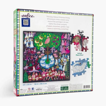 12 Days of Christmas 1000 Piece Jigsaw Puzzle eeBoo (ONLINE ORDER ONLY)