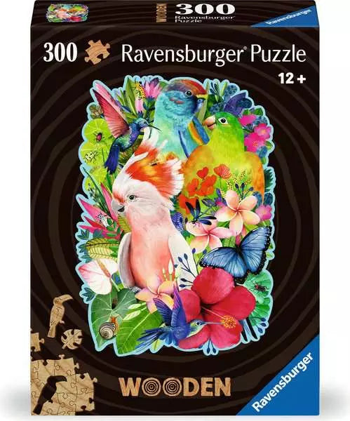 Ravensburger: Puzzle - Wooden Puzzles - Beautiful Birds (300 piece)