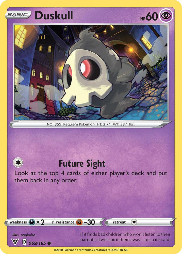 Duskull (069/185) [Sword & Shield: Vivid Voltage] (Online Only)