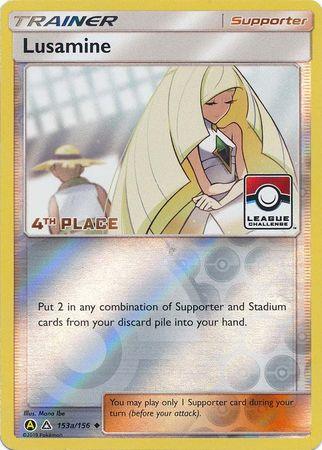 Lusamine (153a/156) (League Challenge Alt Art 4th Place) [Sun & Moon: Ultra Prism] (Online Only)