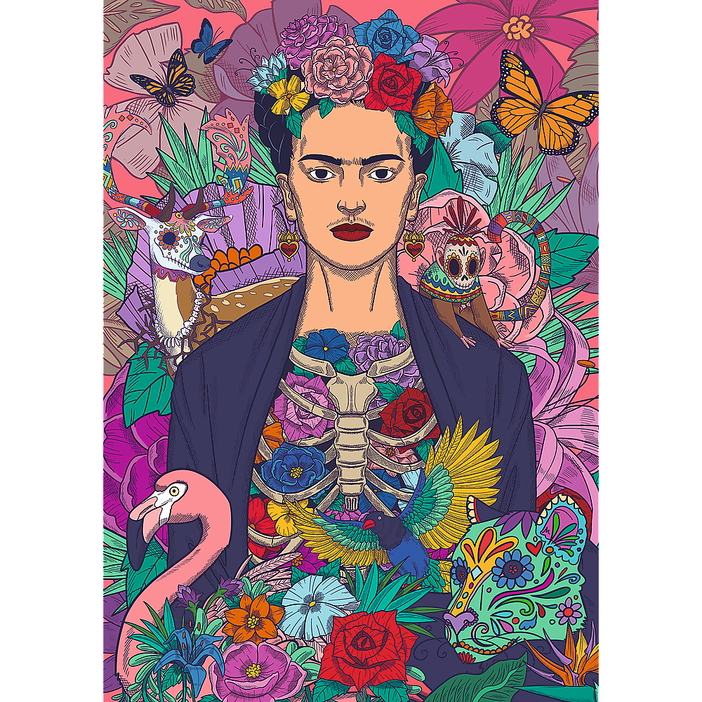 Trefl Premium Plus Frida Kahlo: Blossoming Soul 1000 Piece Puzzle