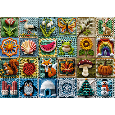 Trefl Premium Plus Crochet - Four Seasons 1000 Piece Puzzle