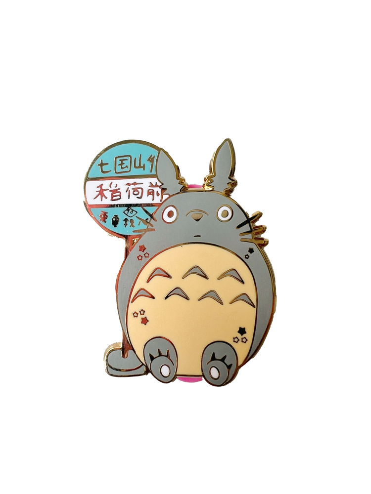 Ghibli: My Neighbor Totoro Waiting at Bus Stop Enamel Pin (ONLINE ORDER ONLY)