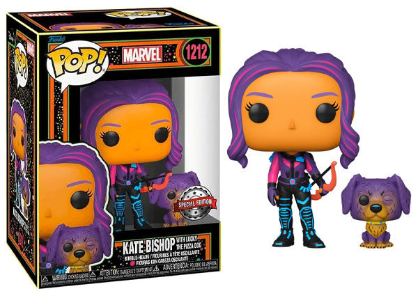Kate Bishop w/ Lucky the Pizza Dog (Black Light, Hawkeye) 1212 - Special Edition Exclusive (Online Order Only)