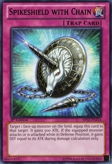 Spikeshield with Chain [BP02-EN214] Rare (ONLINE ORDER ONLY)