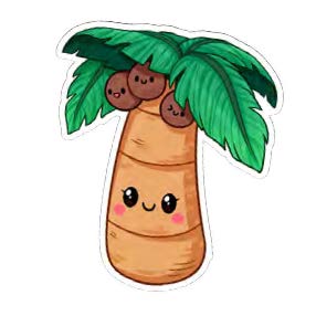 Squishable Palm Tree Sticker (ONLINE ORDER ONLY)