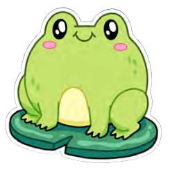 Squishable Frog Sticker (ONLINE ORDER ONLY)