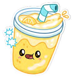 Squishable Lemonade Sticker (ONLINE ORDER ONLY)