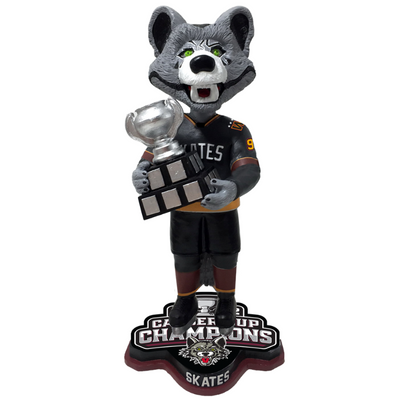 Skates Chicago Wolves Mascot 2022 Calder Cup Champions Bobblehead (ONLINE ORDER ONLY)