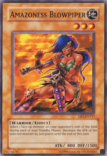 Amazoness Blowpiper [DR1-EN117] Common (ONLINE ORDER ONLY)