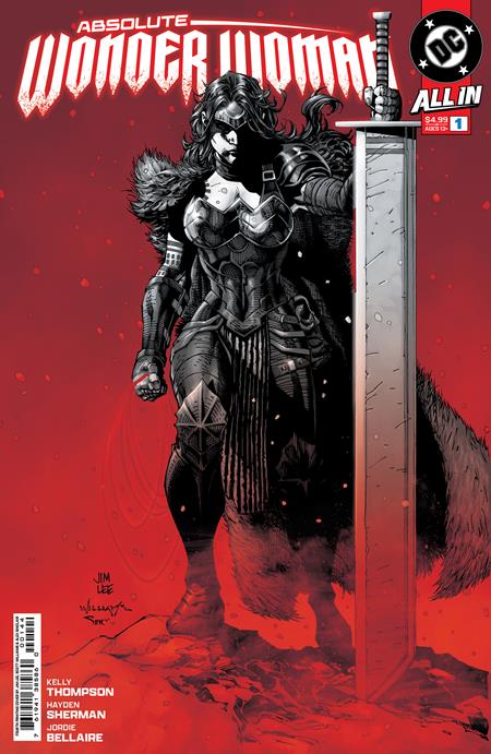 Absolute Wonder Woman #1 4th Print A Jim Lee Red Variant (02/12/2025) Dc (ONLINE ORDER ONLY)