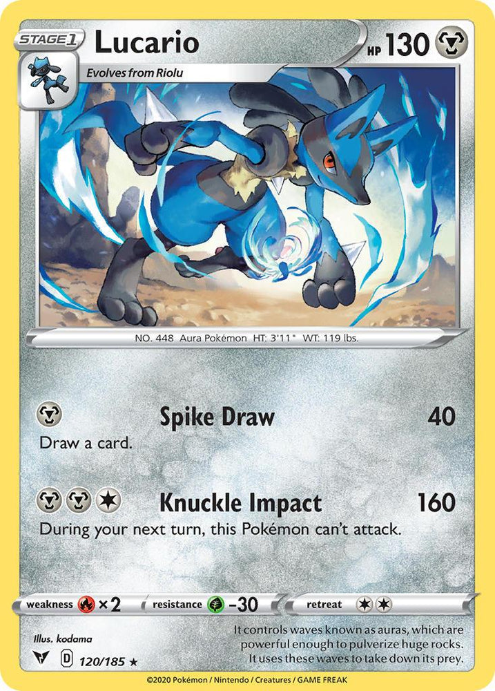 Lucario (120/185) [Sword & Shield: Vivid Voltage] (Online Only)