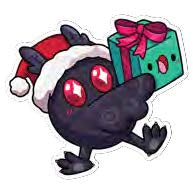 Squishable Festive Mothman Sticker (ONLINE ORDER ONLY)